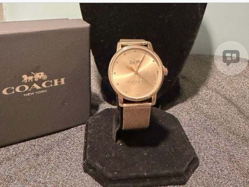Coach Grand Women's Quartz Rose Gold Mesh Bracelet Watch